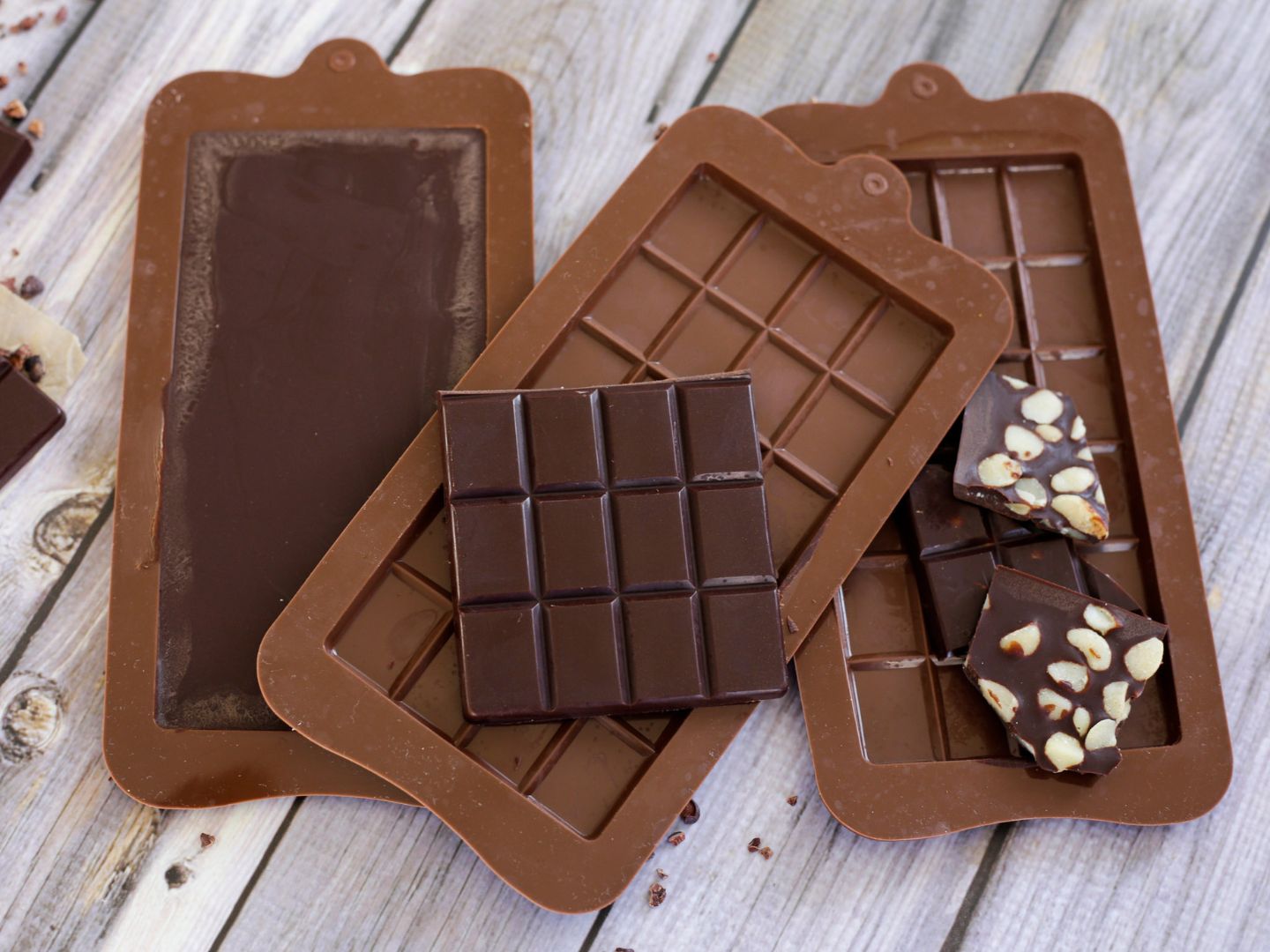 Vegane Schokolade Selber Machen Schokolade in Silikonformen