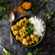 Blumenkohl Curry Vegan Beitragsbild