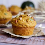 Vegane Kürbis-Bananen-Muffins Beitragsbild