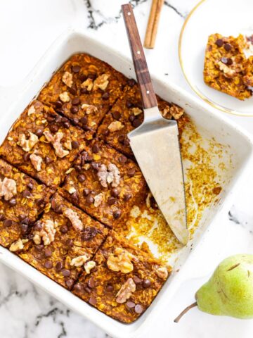 Baked Oats mit Kürbis Beitragsbild