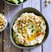 Hummus mit Kichererbsensprossen Beitragsbild